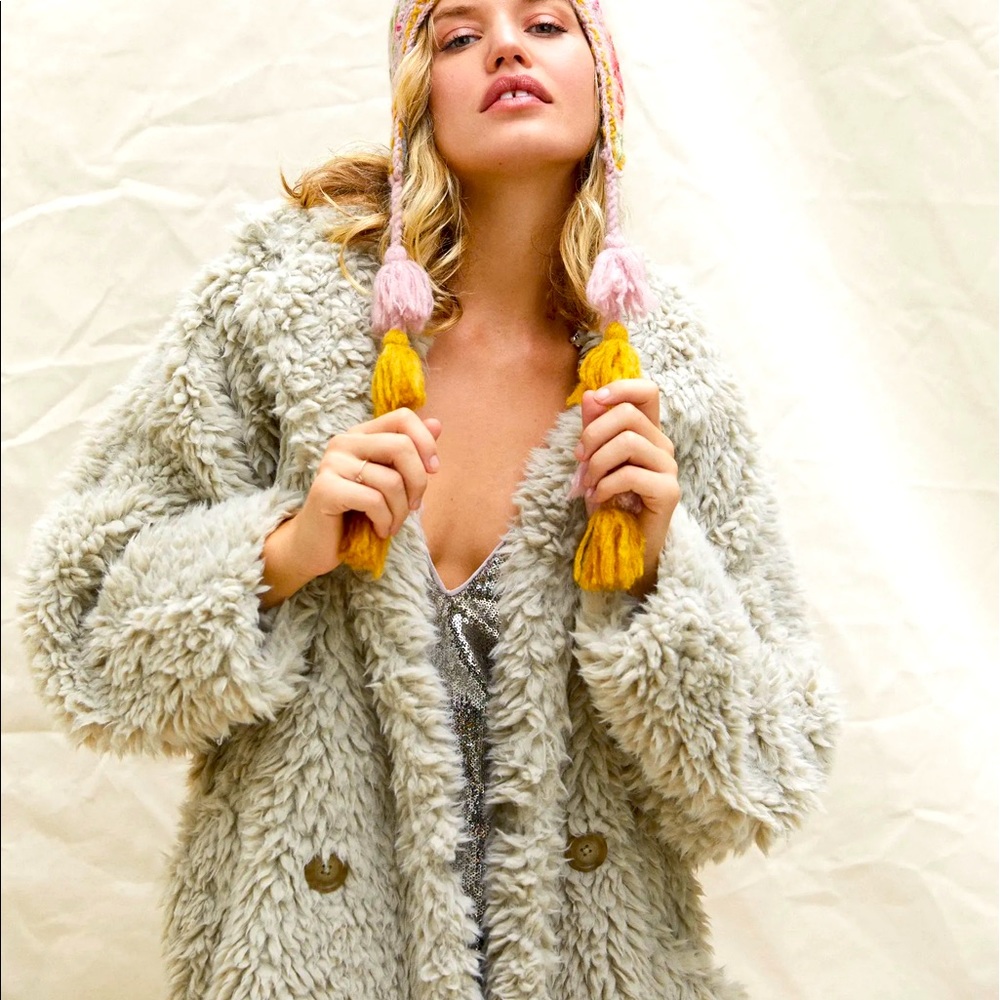 Free People Honey Pie Teddy Jacket